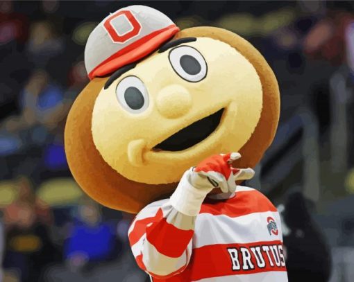 Ohio State Brutus Buckeye Mascot Diamond Paints