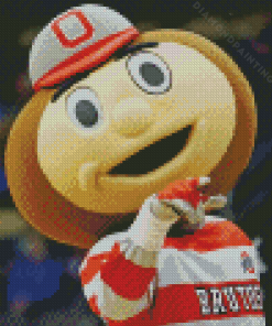 Ohio State Brutus Buckeye Mascot Diamond Paints