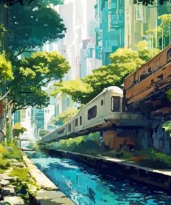 Overgrown City Diamond Painting