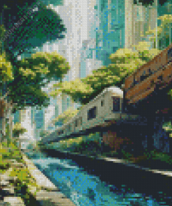 Overgrown City Diamond Painting