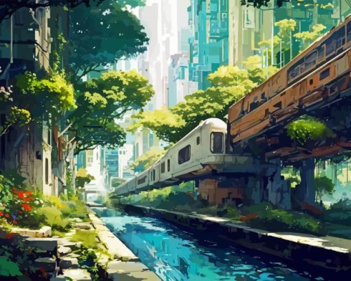 Overgrown City Diamond Painting