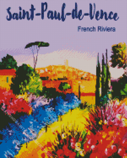 Saint Paul de Vence Poster Diamond Painting