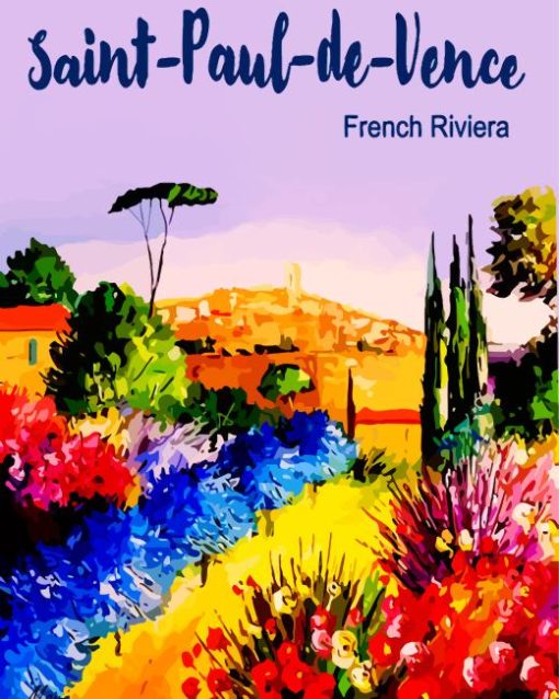 Saint Paul de Vence Poster Diamond Painting