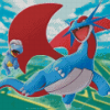 Salamence Diamond Painting