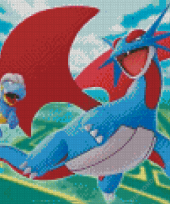 Salamence Diamond Painting