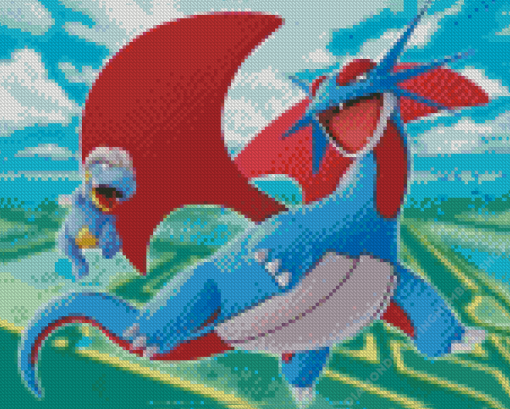 Salamence Diamond Painting