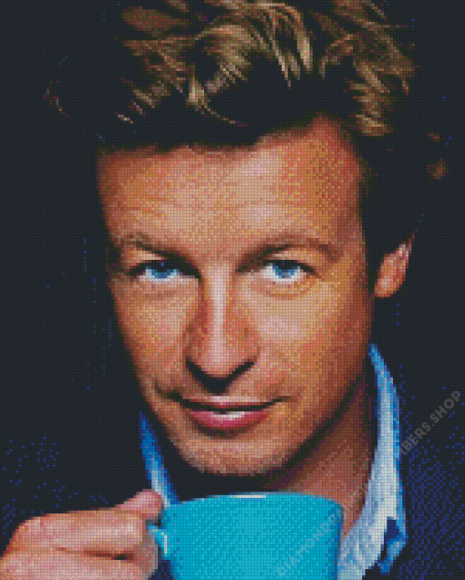 Simon Baker Actor Diamond Painting