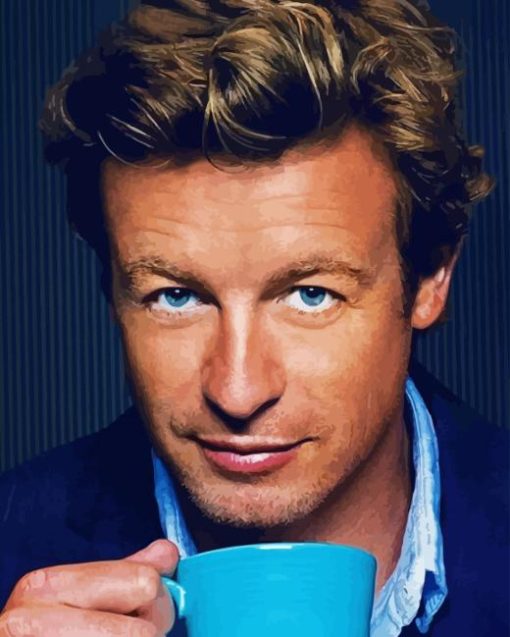 Simon Baker Actor Diamond Painting