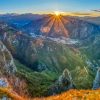 Sunrise over Pyrenees Mountains Diamond Painting