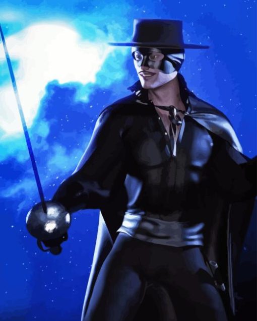 The Legend Zorro Hero Diamond Painting