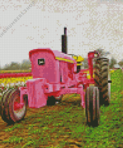 The Pink Tractor Diamond By Numbers