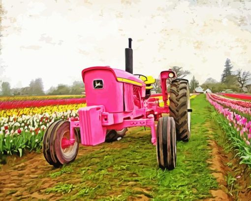 The Pink Tractor Diamond By Numbers