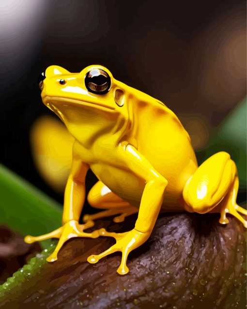 The Golden Poison Dart Frog Diamond Painting