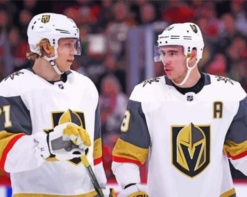 Vegas Golden Knights Hockey Team Diamond By Numbers