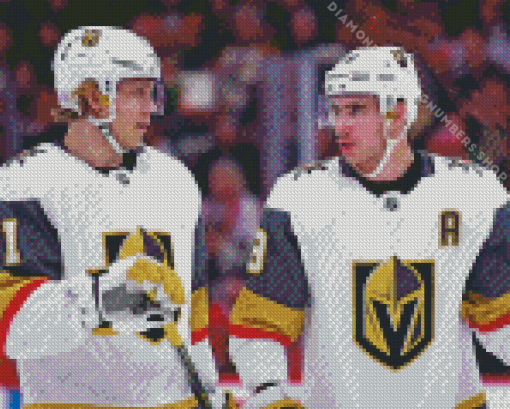 Vegas Golden Knights Hockey Team Diamond By Numbers