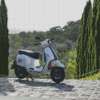 White Vespa Diamond Painting