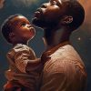 African Father And Child Art Diamond Painting