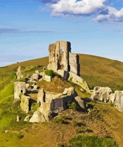 Corfe Castle Diamond Painting