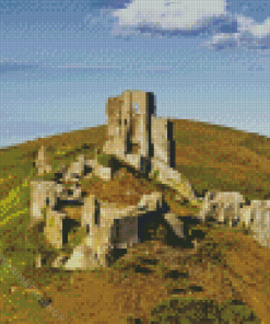 Corfe Castle Diamond Painting