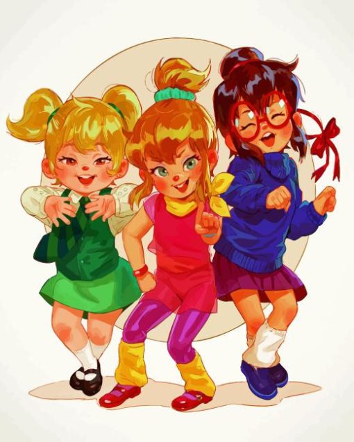 Cute Chipettes Diamond Painting