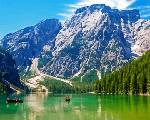 Lake Braies Diamond Painting