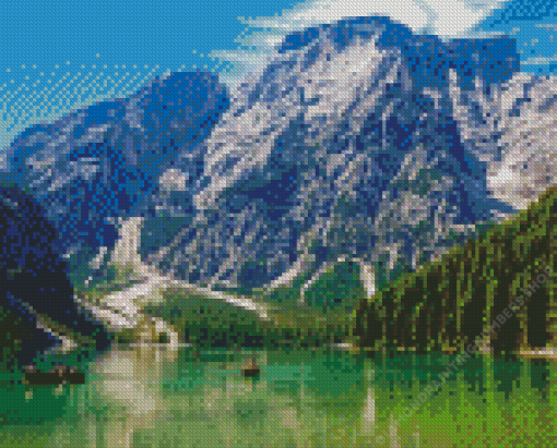 Lake Braies Diamond Painting