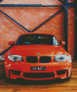 Orange BMW 3 Diamond Painting