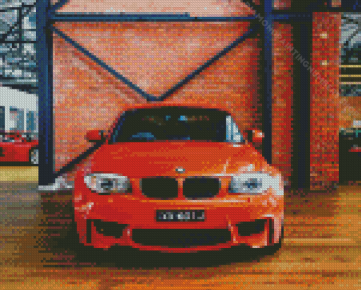 Orange BMW 3 Diamond Painting