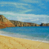 Porthcurno Beach Diamond Painting