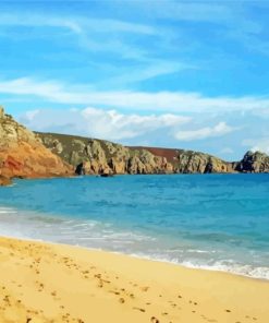 Porthcurno Beach Diamond Painting