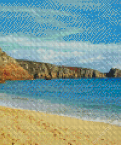 Porthcurno Beach Diamond Painting