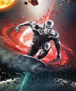 Silver Surfer Diamond Painting