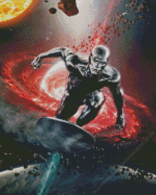 Silver Surfer Diamond Painting