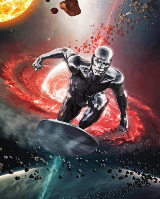 Silver Surfer Diamond Painting