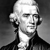 Thomas Jefferson Black And White Diamond Painting