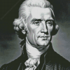 Thomas Jefferson Black And White Diamond Painting