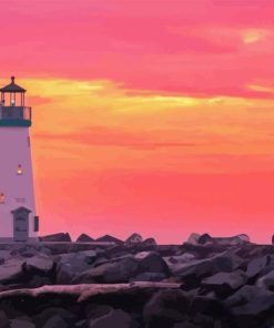 Walton Lighthouse Diamond Painting