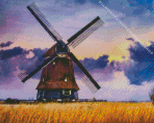 Aesthetic Old windmill Diamond Paints