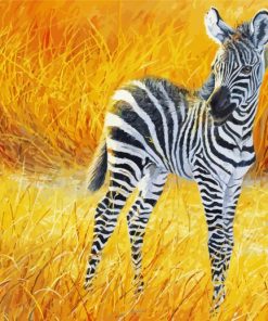 Aesthetic zebra baby Diamond Paintings