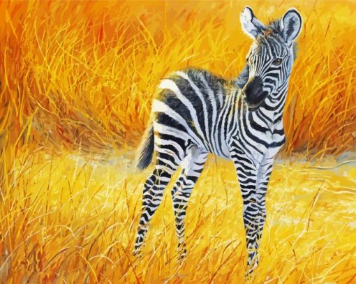 Aesthetic zebra baby Diamond Paintings