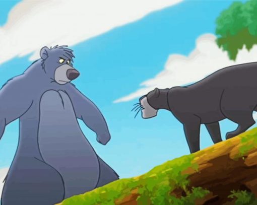 Bagheera And Baloo Diamond By Numbers