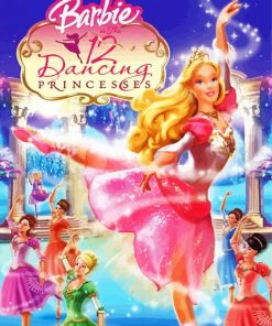 Barbie and the twelve dancing princesses poster Diamond Paints