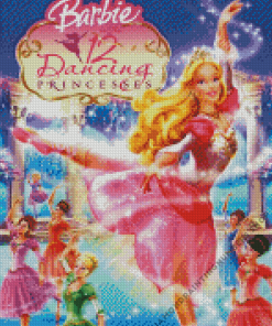 Barbie and the twelve dancing princesses poster Diamond Paints