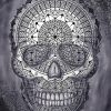 Black And White Mandala skull Diamond Paintings