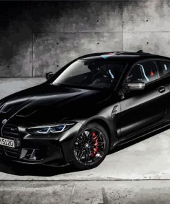 Black Matt BMW M4 Car Diamond Paints