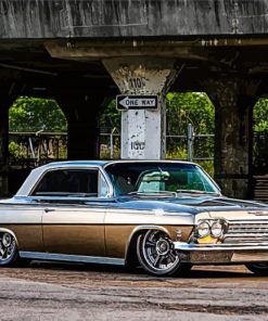 Chevy impala 68 Classic Car Diamond By Numbers