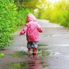 Children in rain Diamond Paintings