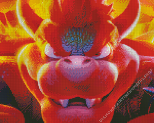 Close up Bowser Diamond Paintings