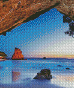 Cthedral Cove Coromandel Diamond Paintings