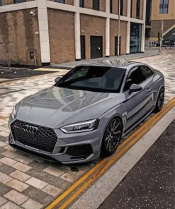 Dark Grey Audi a3 Car Diamond Paints